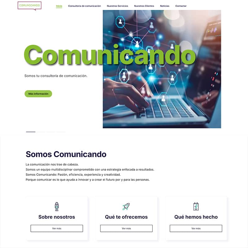 Presentámosvos a nova web de Comunicando