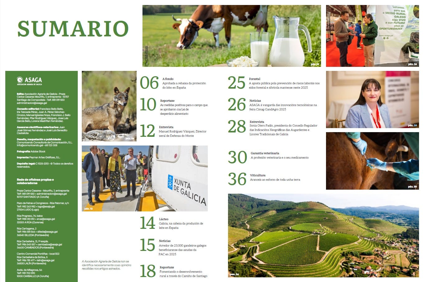 Publicado o número de marzo da revista Axenda Agraria de ASAGA